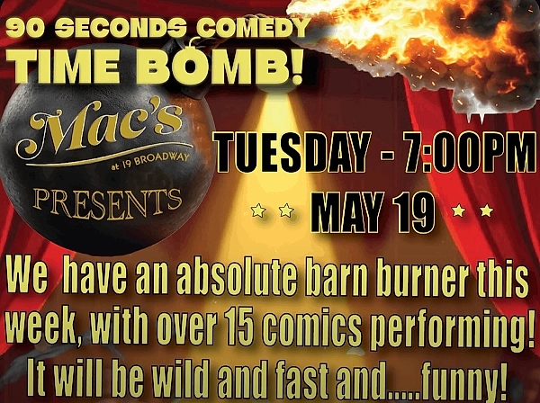Macs 19 Fairfax 90 Second Time Bomb - comedy show