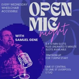 Wednesday open mic with Samuel-Gene