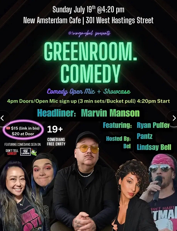 Greenroom Comedy - comedy show